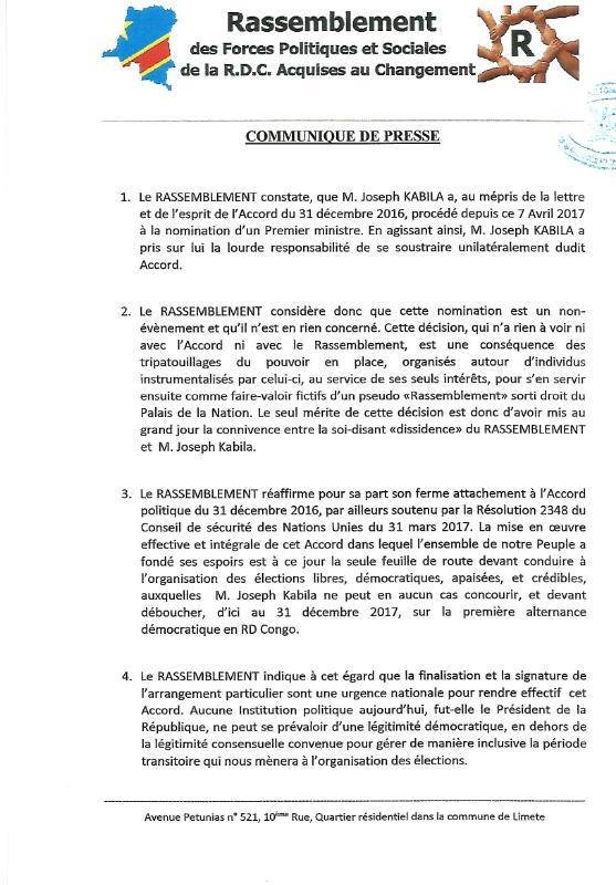 communiqué