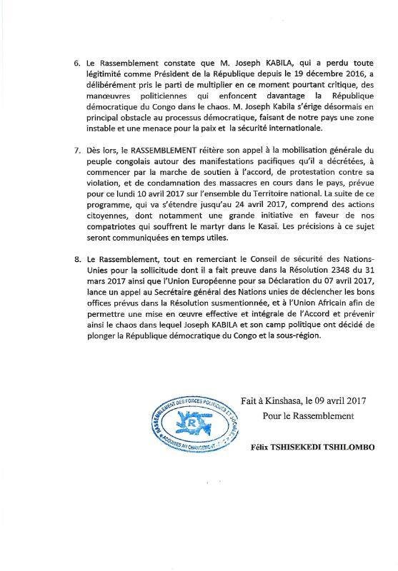 communiqué
