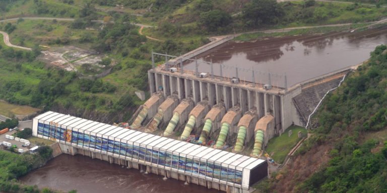 Une vue aérienne du Barrage Inga en RDC