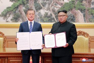 Signature de la «Déclaration Commune de Pyongyang du Septembre» -