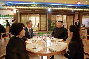 Dîner officiel avec le Président sud-coréen