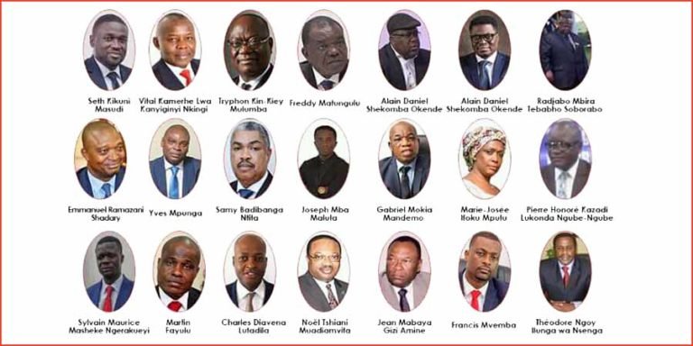 liste candidats - présidentielle en RDC