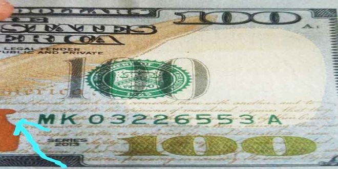 100 usd avec étoile