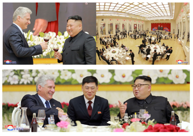 Banquet en l’honneur du Dirigeant cubain