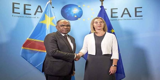 Léonard She Okitundu et Federica Mogherini