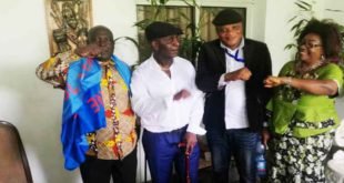 JP Boka et D. Ndongala accompagnés des cadres de la DC à sa résidence de Kinshasa, Ma Campagne