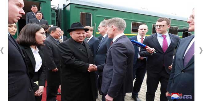 KIM JONG UN : Arrivée à la Ville de Vladivostok (Russie) 