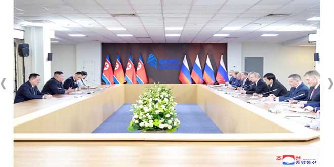 KIM JONG UN - Pourparlers avec le Président russe