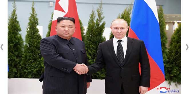 KIM JONG UN, Rencontre avec le Président russe