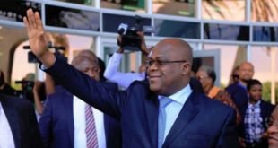 Félix Tshisekedi, à son arrivée à Windhoek, en Namibie, le 26 février 2019