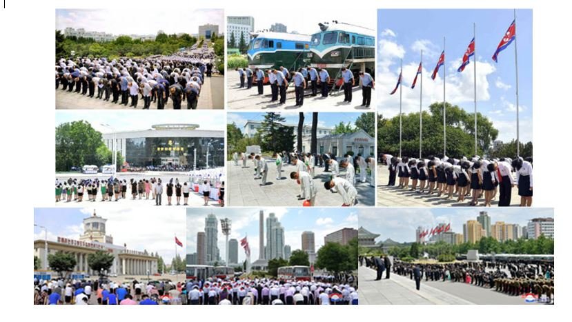 RPDC - Trois minutes de silence à la mémoire de KIM IL SUNG