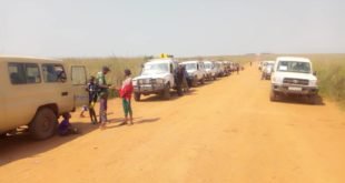 Convoie des expulsés d'Angola en route vers Kananga (Ph. OIM)