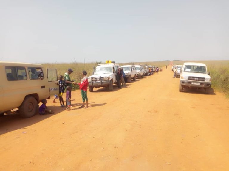 Convoie des expulsés d'Angola en route vers Kananga (Ph. OIM)