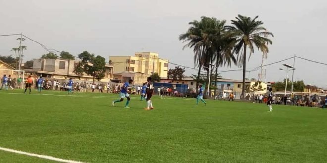 Le SC Espérance lors de sa victoire face au CF Mabamaba sur le score 2-1 au terrain municipal de Lemba. C'était lors de la 2ème journée