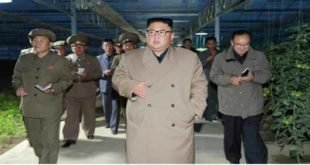 KIM JONG UN aux chantiers d’une ferme de culture maraîchère en serre et d’une pépinière