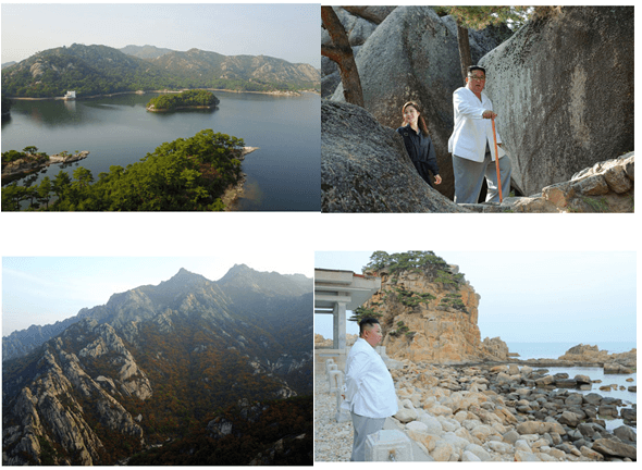 KIM JONG UN à la Zone Touristique des Monts Kumgang-san -