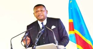 Le ministre des Sports et loisirs, Marcel Amos Mbayo dévoilant le programme de ses 100 jours dénommé Les 5 chantiers du Sport