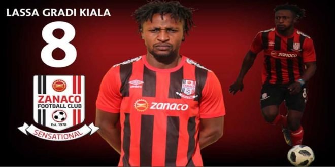 Le milieu offensif de Zanaco et sa star congolaise, Gradi Kiala Lassa à Kin depuis le jeudi vers 1h. DCMP de Rachidi Assumani dans le viseur - Coupe de la Confédération