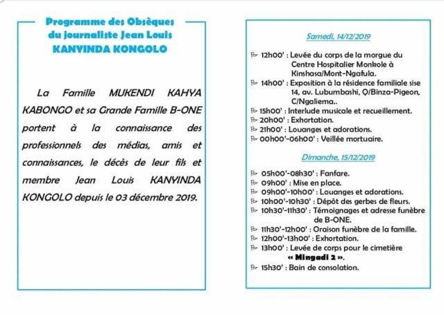 obsèques Journaliste