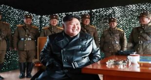 KIM JONG UN au tir de démonstration d’un engin guidé tactique