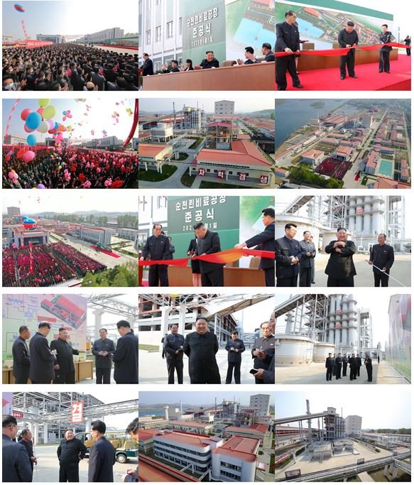 KIM JONG UN; l’inauguration de l’Usine d’Engrais Phosphatés de Sunchon