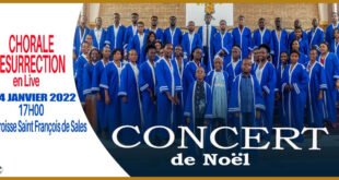 La Chorale Résurrection livre un concert de Noël, ce mardi 04 janvier 2022 à 17h