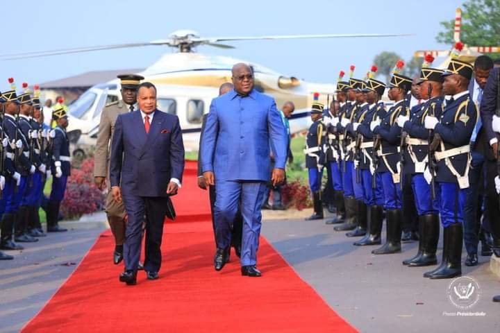 RDC: Les présidents Denis Sassou N'GUESSO et Félix Tshisekedi échangent sur des questions d'intérêt commun à Kinshasa