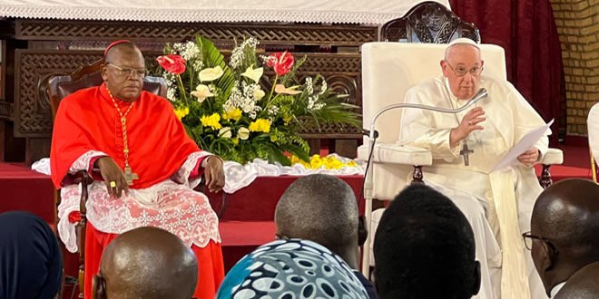 Le Pape François a mis de la lumière sur la Paix, les Elections et le rôle de l’Eglise en RDC (IRDH)