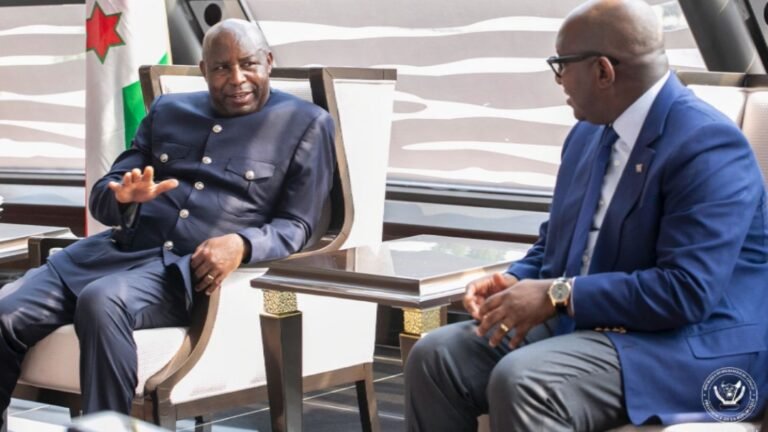 RDC: Le Président du Burundi Évariste Ndayishimiye en visite à Kinshasa