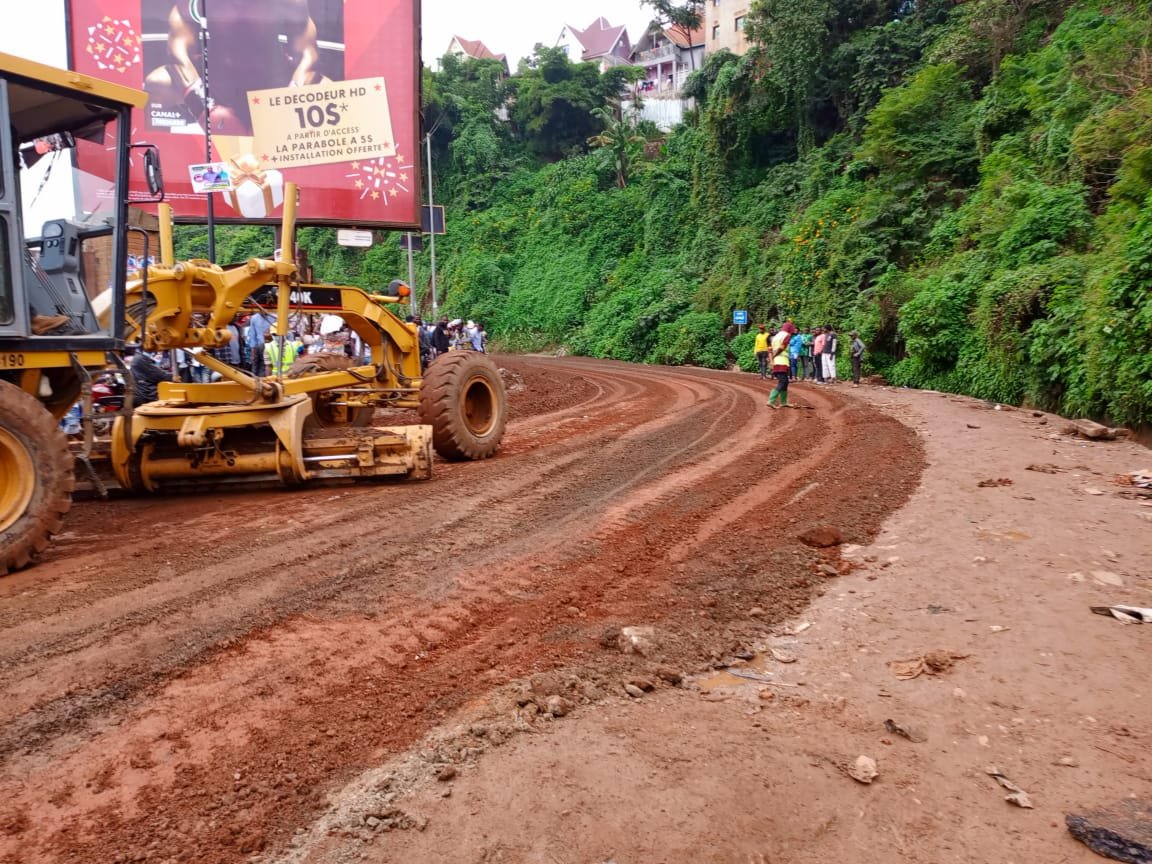 La réhabilitation de quelques entrées de la place de l'indépendance à Bukavu. Photo : Matininfos.net