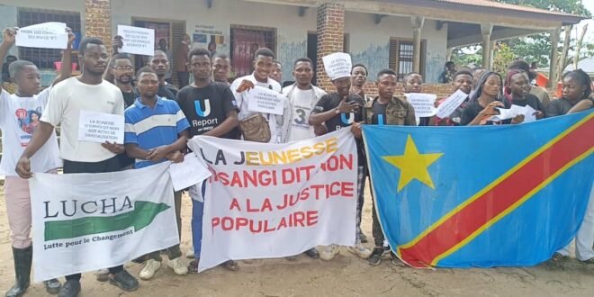 RDC : Les associations des jeunes de la Tshopo manifestent pour dénoncer la justice populaire à Isangi